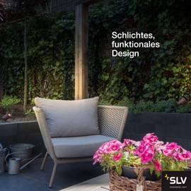 SLV SLV NAUTILUS XL | Au?enlampe fr die Beleuchtung von Garten, Terrasse, Pflanzen, Wegen, Teich, Aussen-Leuchte, Au?en-Strahler | IP65, GU10, mit Stecker, rost