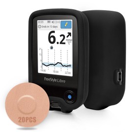 YOUSHARES Freestyle Libre 2 Case with 20 Plasters, Protective Case Compatible with Freestyle Libre 1 & 2, Scratch-Resistant and Drop-Proof Case, Protective Cover & Libre 1 & 2 Plasters, Waterproof,