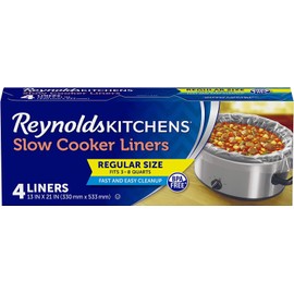 Reynolds Slow Cooker Liners, Regular Size, 4 CT, (Pack of 3)