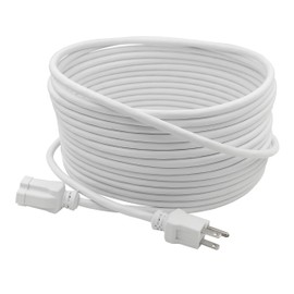 Prime EC883627 35-Foot 16/3 SJTW Patio and Deck Extension Cord, White,