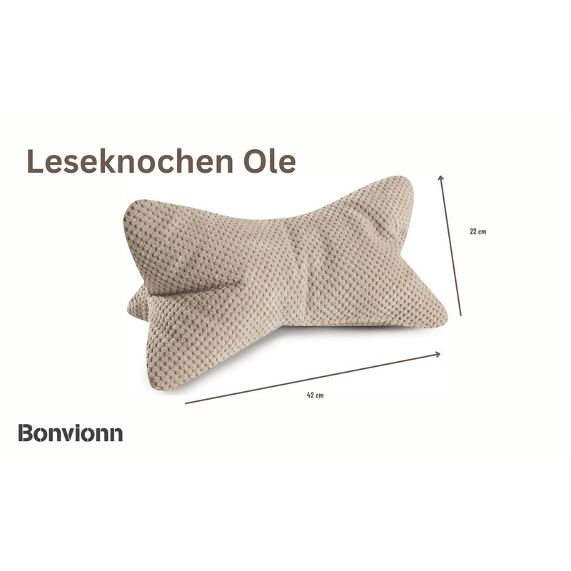 Bonvionn Ole Reading Bone Ergonomic Shape Neck or Lumbar Support