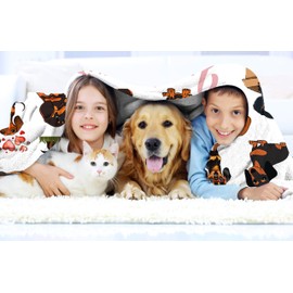 Dachshund Blanket Gifts, Dachshund Blanket for Women, Dachshund Lovers Gifts, Cute Wiener Dog Pattern Blanket for Girls Women Kids (50”x40”)