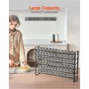 72-Piece Complete Set for Kitchen Storage Empty Spice Jars Lids