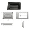 YUDTKK Zinc Alloy Recessed Pull Handle Container Handle Black Flush