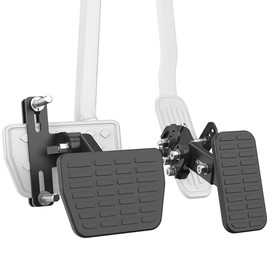 [actualizado] Extensores de pedal de gas y freno para conductores cortos, personas que conducen coches, Go Kart, Ride on Toys, Pedales de acelerador y longitud ajustable y ángulo para