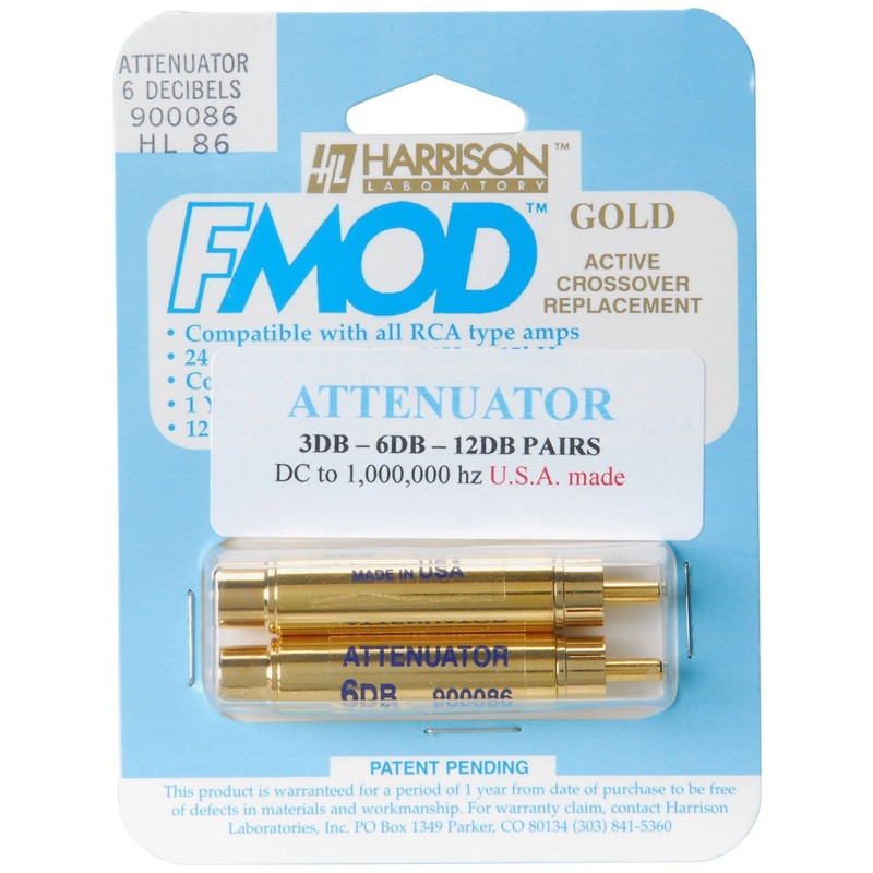 Harrison Labs 6 dB RCA Line Level Audio Attenuator Pair