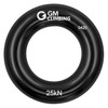 GM CLIMBING Black Small Rappel Ring 25kN for Rock Climbing