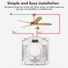 DEWIN Wall Switch, 86 Type Ceiling Fan, Speed Controller, Wall
