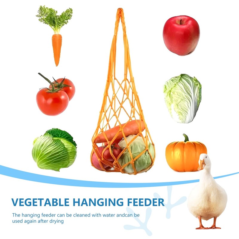 Chicken Vegetable String Bag ，Chicken Vegetable Hanging Feeder, Chicken Toy