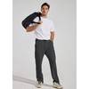 Willit Men's Cotton Yoga Sweatpants Athletic Lounge Pants Cargo Open