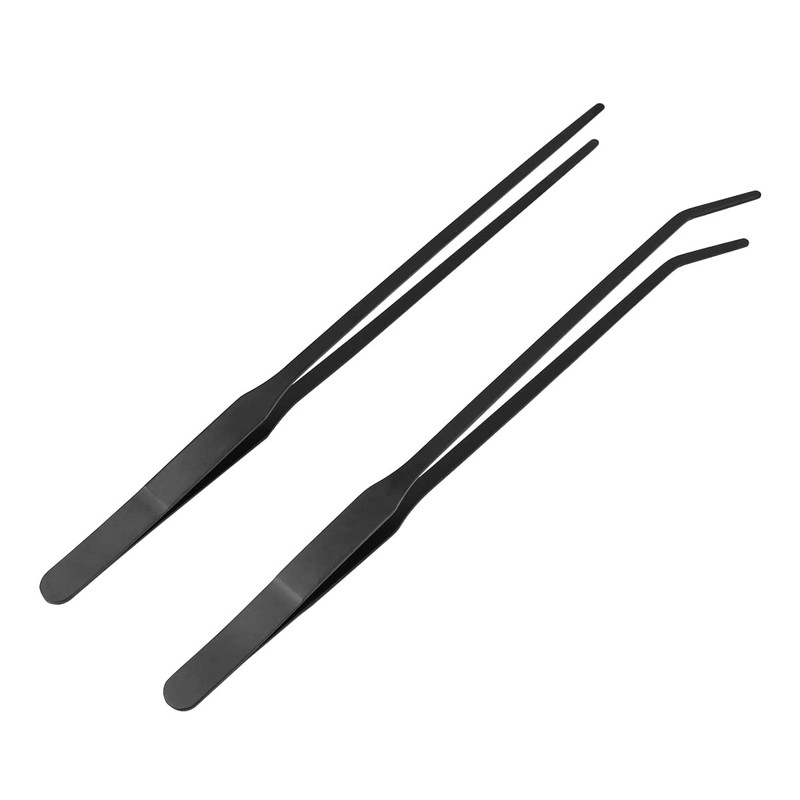 VOANZO 3 Pieces Tank Accessories Extra Long Tweezers for Aquarium