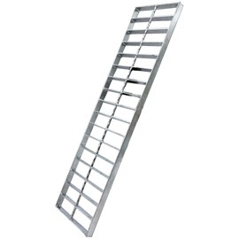 DuuMuut Galvanized Steel Drain Grate 24x6 for NDS Dura Channel, Outdoor Drain Cover, B Class Replacement Sewer Grate Durable Heavy Duty, Sliver Rectangle Drainage Grate for Driveway, Concrete, Yard