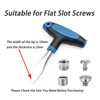 10mm T Handle Flat Head Screwdriver with Ergonomic Plastic Handle,