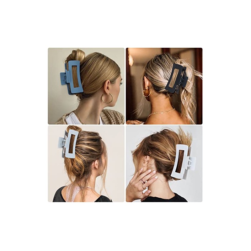 Pinzas grandes para el cabello de 4.1 pulgadas, 8 unidades,