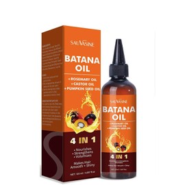 Batana Oil for Hair, 4-in-1 Liquid Batana Oil, with Rosemary, Pumpkin Seed Oil, Castor Oil, for Men and Women, Prevents Dry Hair & Hair Loss for All Hair Types,From Honduran, 4.05 fl oz(1Pcs)