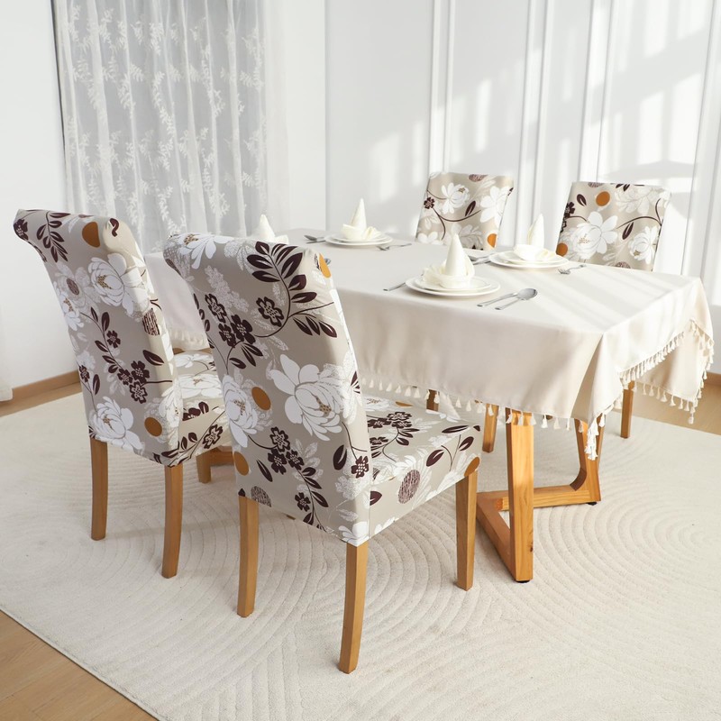 FORCHEER Dining Chair Cover for Dining Room Set 4 Pack