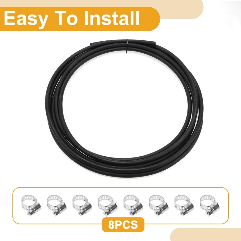 X AUTOHAUX 1/8" Fuel Line Kit 19.68ft Vacuum Hose Automotive