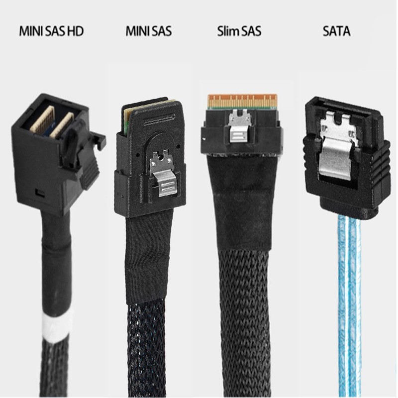 SAS Cable SFF‑8654‑4 SATA 7 Pin Array Disk Faster Transmission
