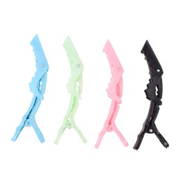 Baluue 12pcs Alligator Clamp Hair Styling Clips Black Colorful Partition Hair Clips for Easy Sectioning and Professional Styling No Damage Lightweight Design