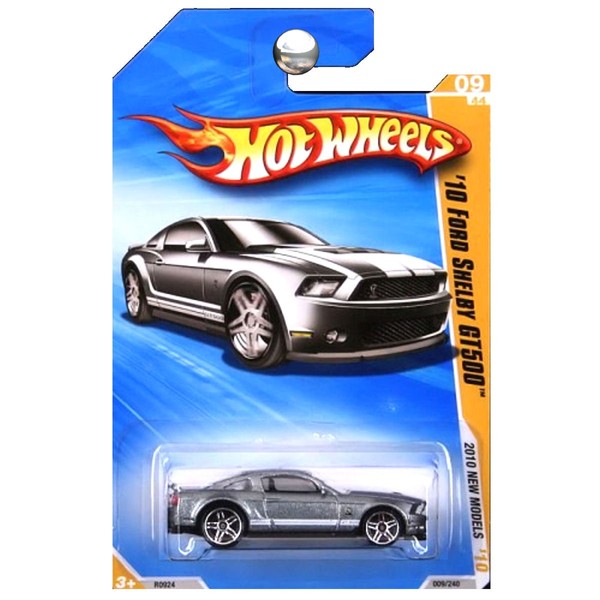 Hot Wheels 2010 New Models Ford Mustang Shelby GT500 GT-500 Grey Silver