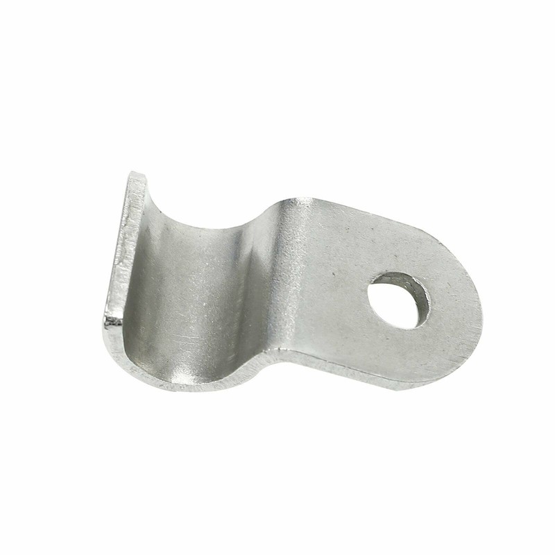 BACLAUGH 12pcs 3/16" Stainless Steel Brake Line Clamp & Screw