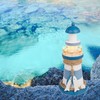 Out of the blue Wooden Lighthouse Decorative Item with LED
