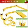 Christmas Stocking Holder, 4 Pcs Stocking Hangers for Fireplace, Metal