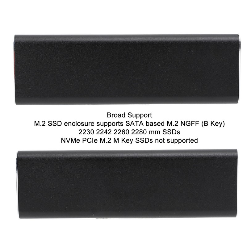 M.2 NGFF SSD Hard Drive Enclosure B Key USB3.1 Type