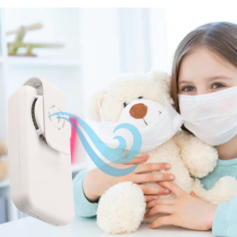 Face Mask Fan Portable Mini Electric 2 Speed Anti Fog