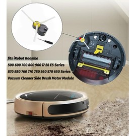 Side Brush Motor Module for iRobot Roomba 500/600/700/800/900 i3 i7 e5 e6 e7 530 560 570 620 650 694 780 900 860 870 880 890 960 980 Series, Vacuum Cleaner Edge Sweeping Brush Replacement Parts