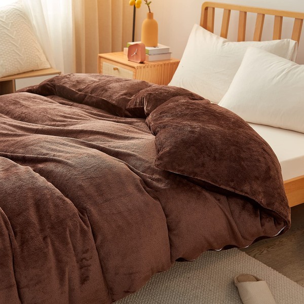 VK Living Comforter Cover, Single, Flannel, Warm, Winter, 2-Way, Doubles