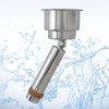 316 Stainless Steel Drop-in Boat Cup Holder,Portable Drink Holder,Adjustable Angle