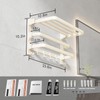VOLDRA Towel Racks for Bathroom, 24-Inch Towel Shelf with 2