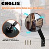 CNQLIS 8 Inch Convex Mirror Outdoor with Adjustable Wall Fixing
