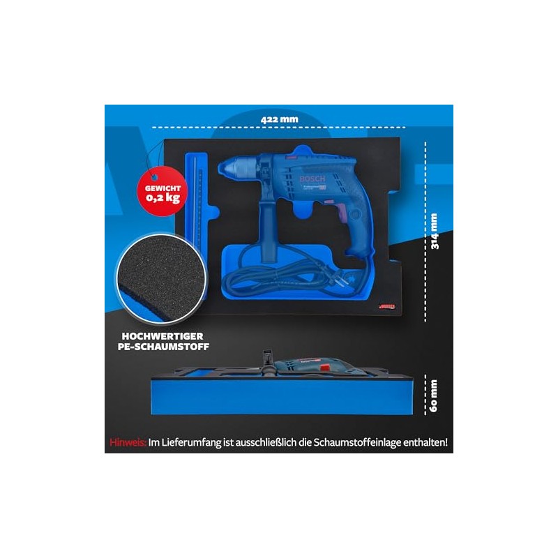 Aptex Foam Insert Suitable for Bosch Hammer Drill GSB 13