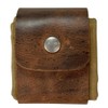 Leather and Canvas Bushcraft Bag Collapsible Waxed Canvas Foraging Pouch