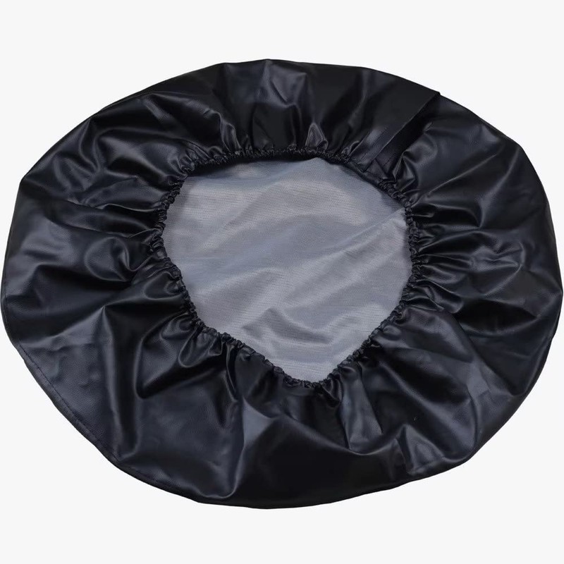 Spare Tire Cover, Black Wheel Cover Waterproof PVC Leather Dust-Proof