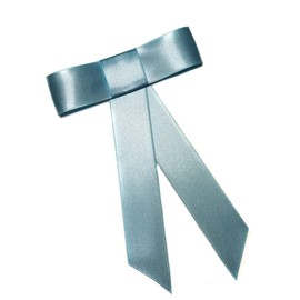 EmilyRose Couture Satin Hair Bow Collection (Alligator Clip, Pale Blue)