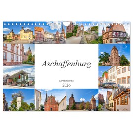 Aschaffenburg Impressions (Wall Calendar 2026 DIN A4 Landscape), CALVENDO Monthly Calendar