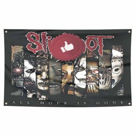 Music Flag Heavy Metal Band Flags Tapestry With 4 Brass Grommets 3x5FT Man Cave Wall Decor Banner for Bedroom College Livng Room Dorm Parties Decor