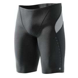 Traje de baño de natación 361° para hombres, traje de baño de entrenamiento profesional resistente al cloro para hombre, traje de baño técnico, Negro (Black Line), XX-Large
