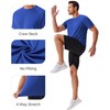 PINSPARK Moisture Wicking T-Shirts for Men Gym Workout Mens Tshirts