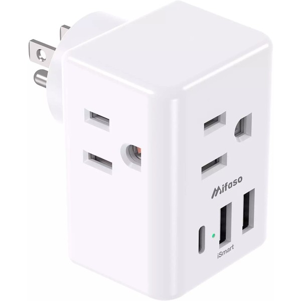 Outlet Extender Multi Plug Outlet - USB Wall Charger with
