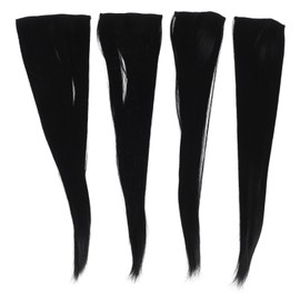 Baluue Enhance Your Look Pcs Black Synthetic Long Straight Hair Extensions Wig for Women Boys and Girls