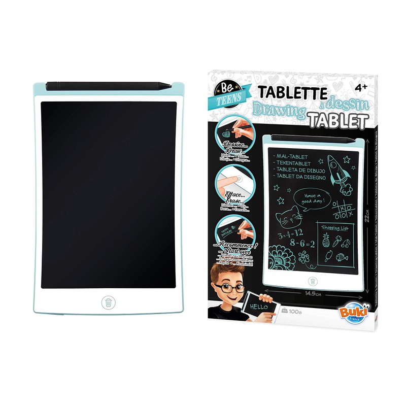Buki Drawing Tablet (TD001) - 22cm LCD, 100g, Ages 4+