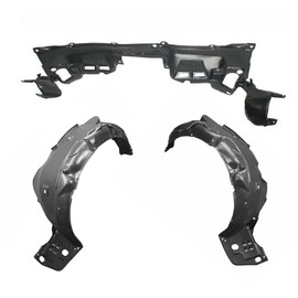 Parts N Go Fender Liner & Lower Engine Under Cover Set w/Clips for 2012 Civic EX LX Front Driver & Passenger Side Left Right HO1228136 HO1248144 HO1249144 74111TR3A00 74151TR3A00 74101TR3A00