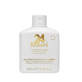 24 KERATS Balancing Shampoo | pH 4.0-5.0 | Volcanic Mineral Formula with Zeolite | Purifies, Nourishes & Preps Hair for Treatments | 8.45 fl oz