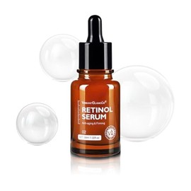 Sérum Facial Antienvejecimiento con Retinol 2.5%, Proxylane y Péptido de Cobre | Antiarrugas, Reafirmante, Ilumina la piel y Mejora la Elasticidad | Vibrant Glamour | Cuidado Coreano | 30ml