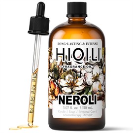 HIQILI Fragrance Oil for DIY Use - Soap & Candle Making, Perfect for Room Spray - 30ml (5.07 Fl Oz, Neroli)