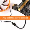 KUOQIY 6 PCS Computer PC Fan Power Cable 1 to